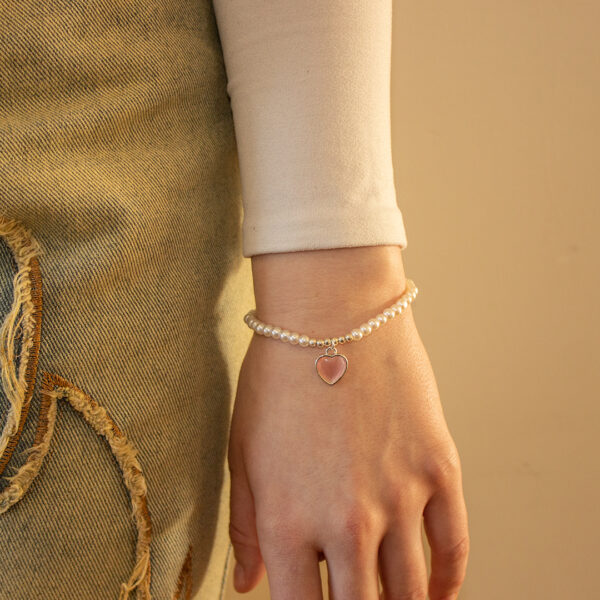 Silver Heart Charm Bracelet - Image 2