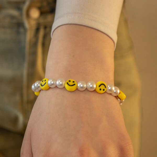 Smiley Face Beaded Bracelet - Image 5