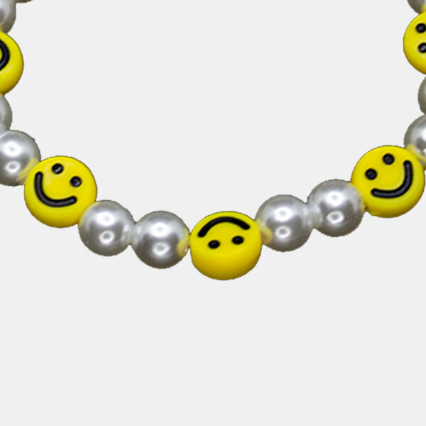 Smiley Face Beaded Bracelet - Image 3