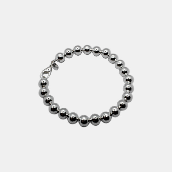 Lustrous Sphere Silver Bracelet